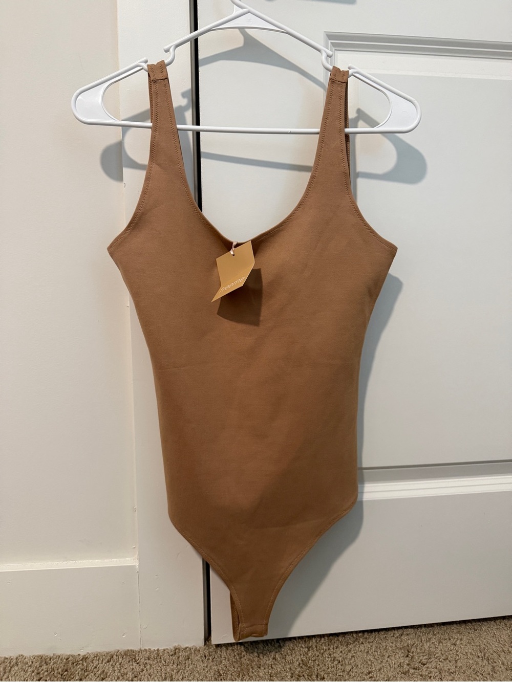 freeme Scoop Neck Brown Bodysuit